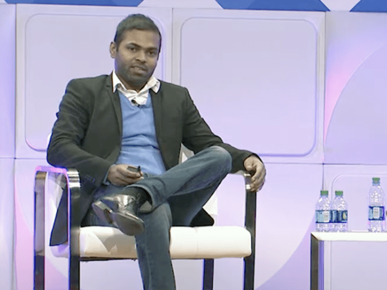 Snehal Fulzele speaks at LendIt USA in 2017. | File photo