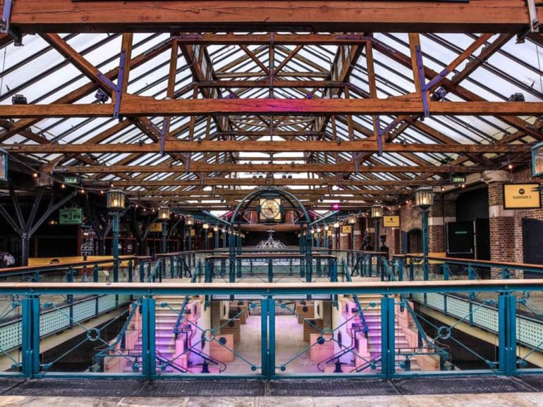 The main entry hall of the Tobacco Dock, Whitechapel, London