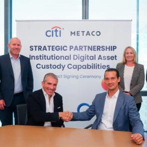 Citi and Metaco Partnership signing