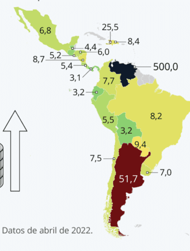 latam inflation map