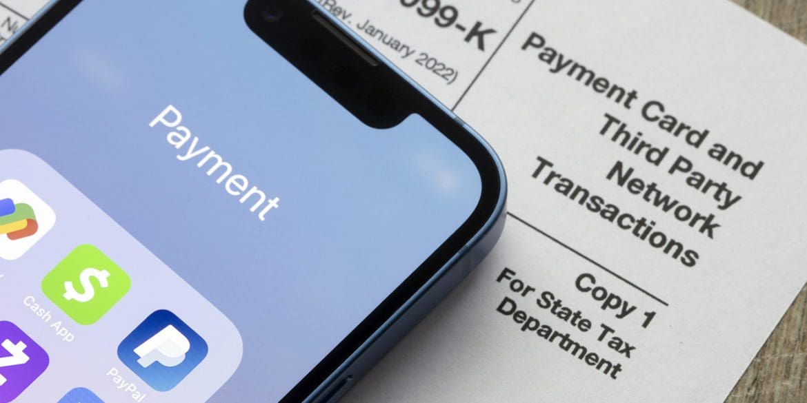 Jan 5, 2022: Payment apps like PayPal and Venmo are seen on an iPhone on top of Form 1099-k. Third-party payment apps now have to report transactions more than USD600 to the IRS.