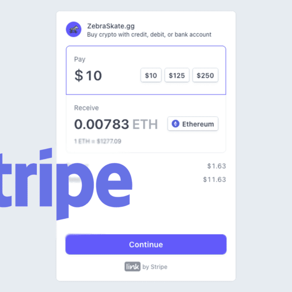 Stripe crypto onramp