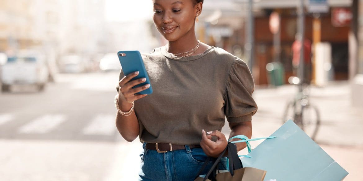 Woman shops