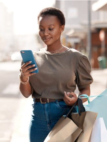 Woman shops