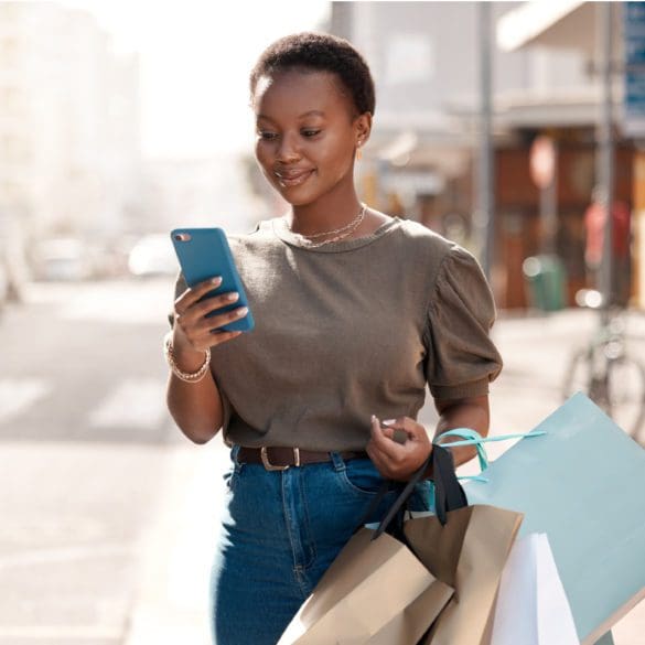 Woman shops