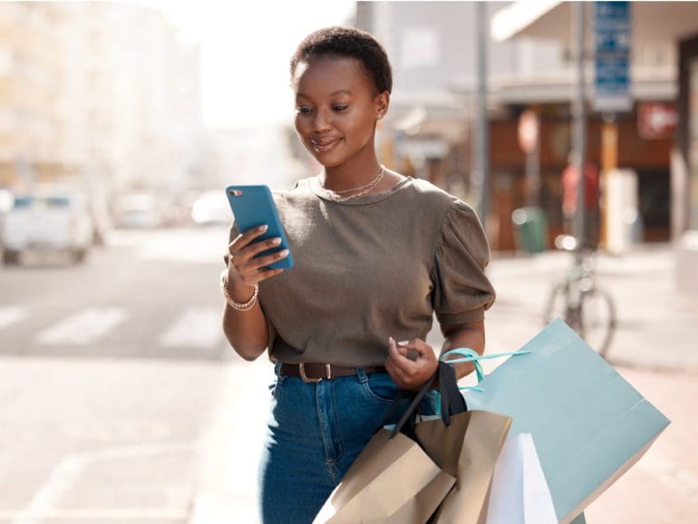 Woman shops