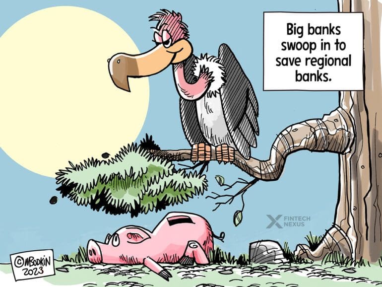 Bank cartoon