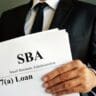 SBA 7a loan Small Business Administration agreement.