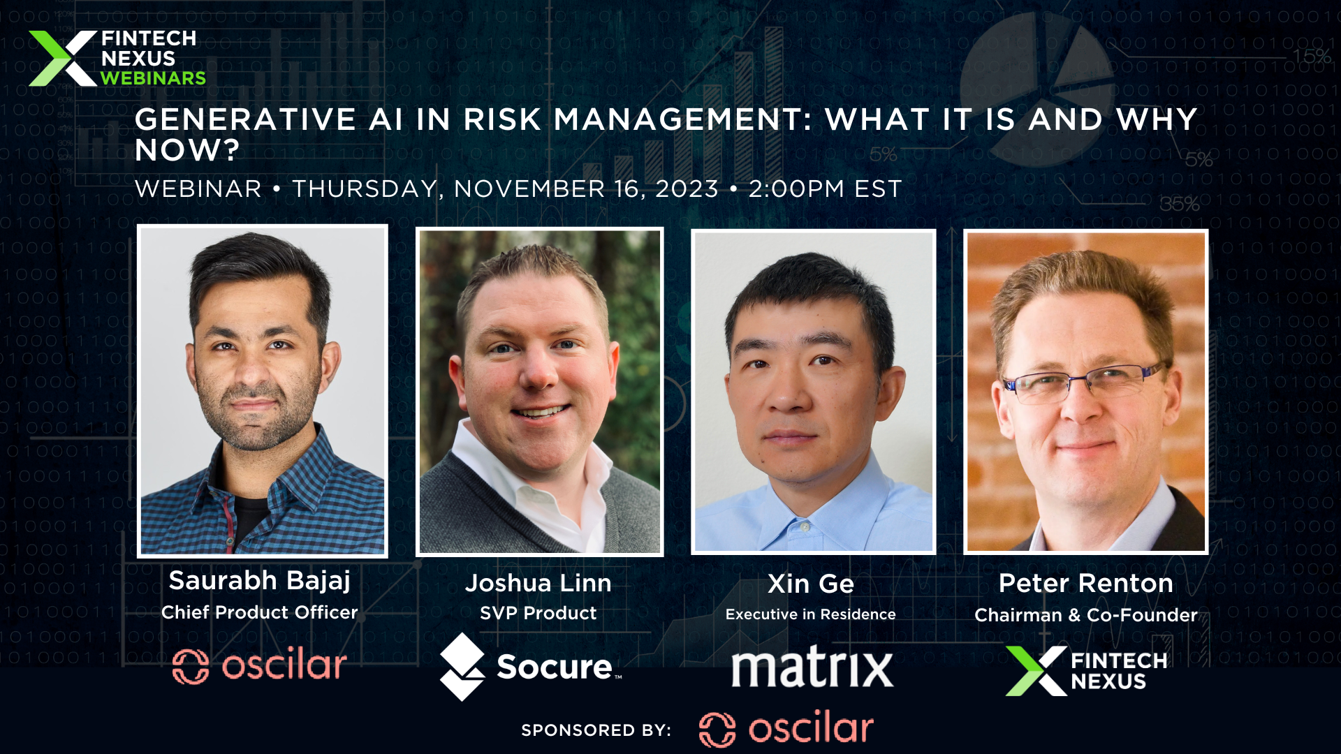 Oscilar webinar: Generative Ai in Risk